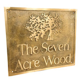 Custom Brass Address Plaque | Farm House Sign